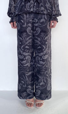 Hemant And Nandita | Atri Viscose Heavy Crepe Straight Pants | Grey