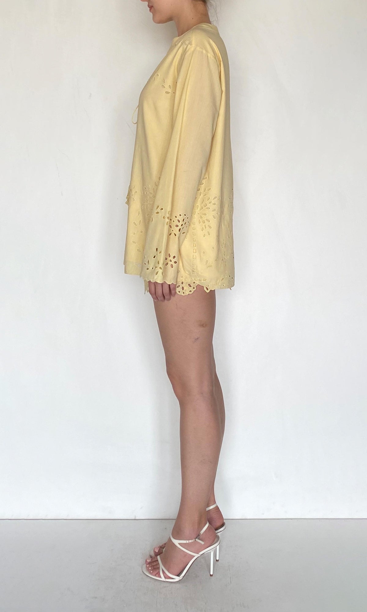 Hemant And Nandita | Bagh Cotton Tunic | Yellow