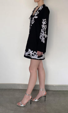 Womens | Daha Cotton Flex Kaftan | Black White