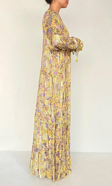 Womens | Dhea Viscose Kaftan | Yellow Multi