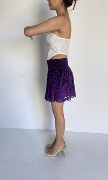 Hemant And Nandita | Fiona Nylon Floral Net Top | White
