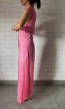 Womens | Inv Viscose Flat Chiffon Long Dress | Pink