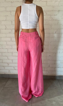 Womens | Inv Cotton Linen Pants | Pink