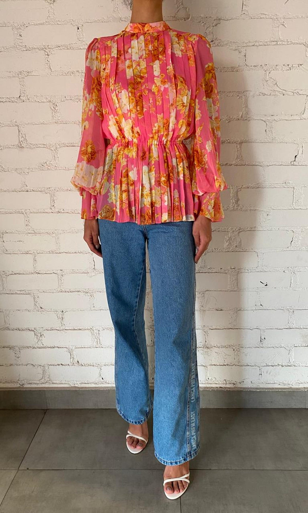 Womens | Inv Viscose Flat Chiffon Top | Pink Print