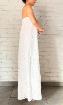 Hemant And Nandita | Inv Cotton Long Dress | White