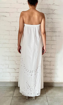 Hemant And Nandita | Inv Cotton Long Dress | White