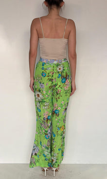 Womens | Laya Moss Crepe Pants | Green