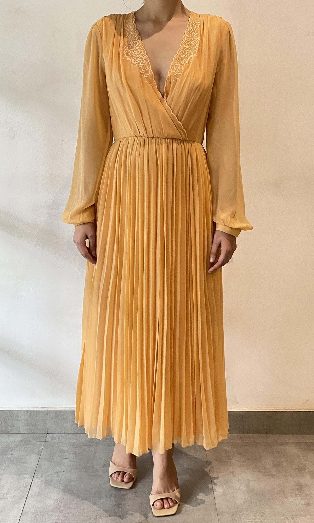 Hemant And Nandita | SL Viscose Long Dress | Peach