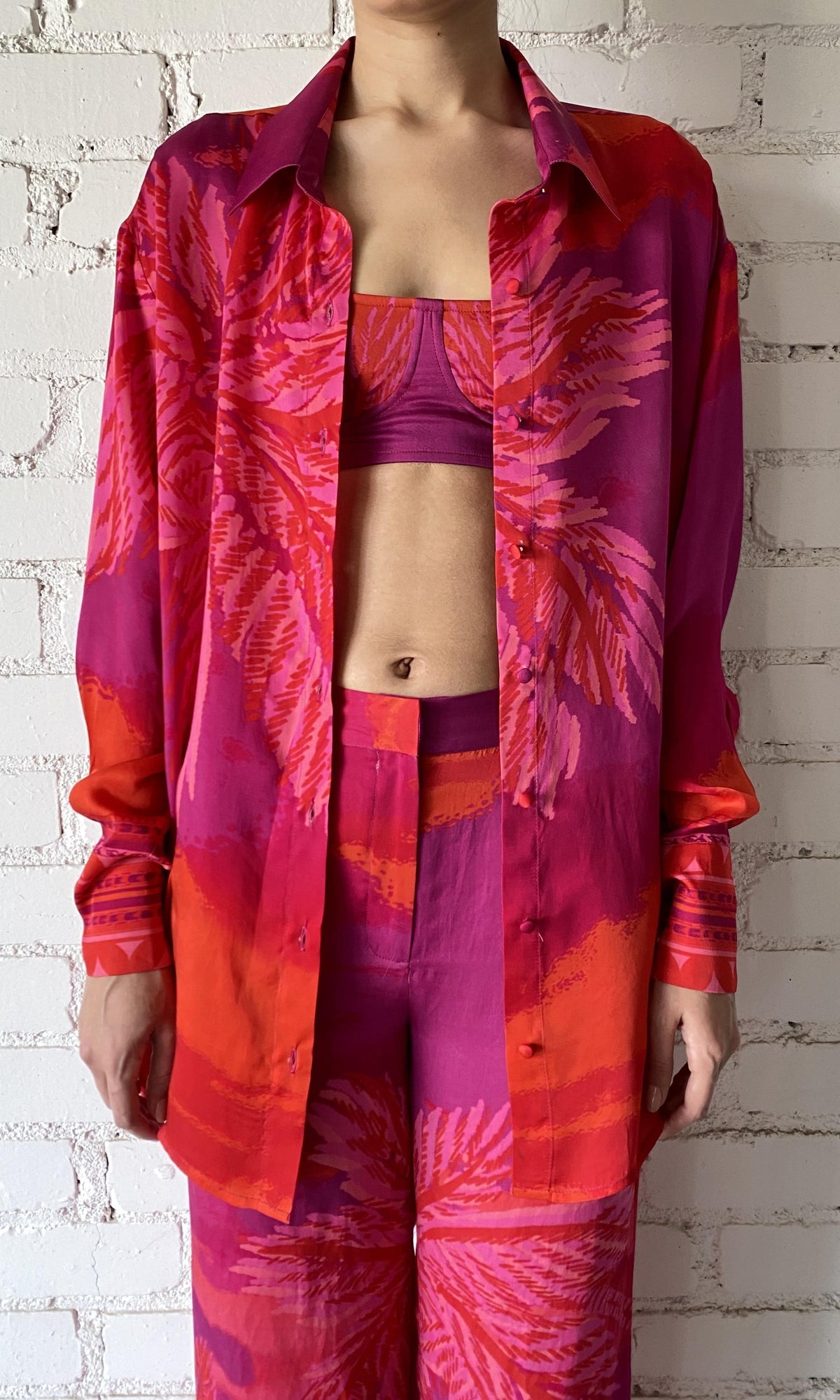 Womens | Soma Polyester Pants | Red Multi