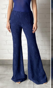 Womens | Tiya Viscose Georgette Pants | Blue
