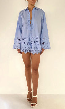 Womens | Viva Cotton Top | Blue