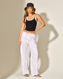 Sundown Cargo Pant | White