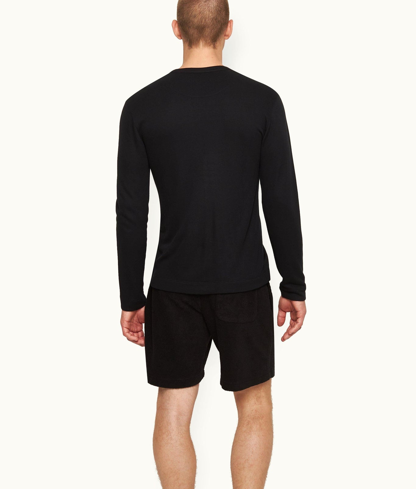 Harrison Cashmere Classic Fit Modal-Cashmere T-Shirt | Black