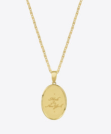 Hearts Afire Medallion Necklace | Gold Vermeil