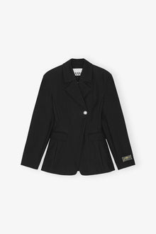 Heavy Cotton Tailoring Blazer | Black