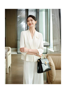Heavyweight Silk Jacket | White