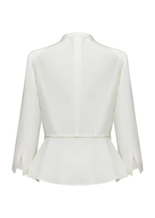 Heavyweight Silk Jacket | White