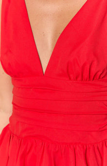 Hedley Mini Dress | Red