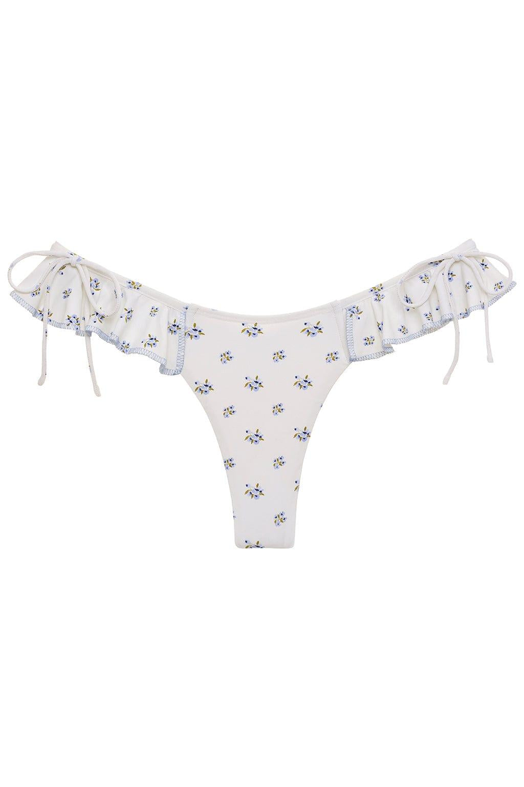 Uno Ruffle Bows Bikini Bottom | Heidi Floral