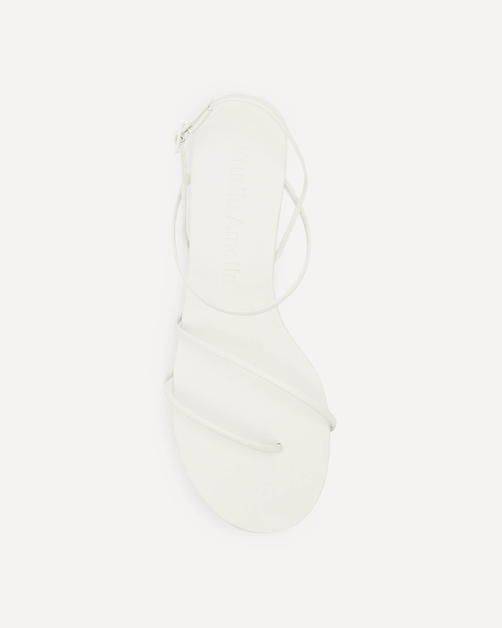 Helix Flat Sandal | White