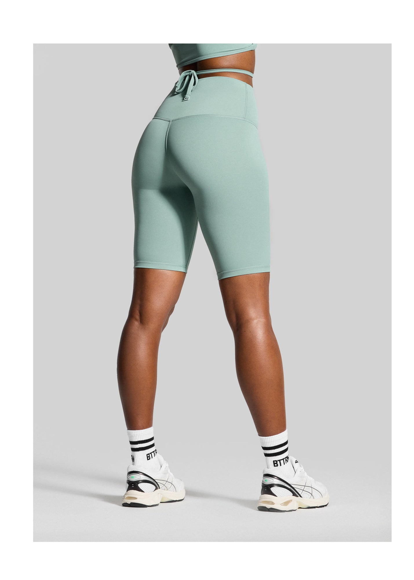 High-Waisted Bike Shorts | Fresh Green