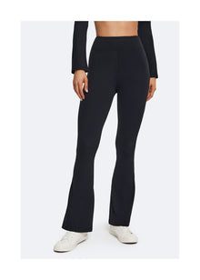 High-Waisted Flared Leggings | Black
