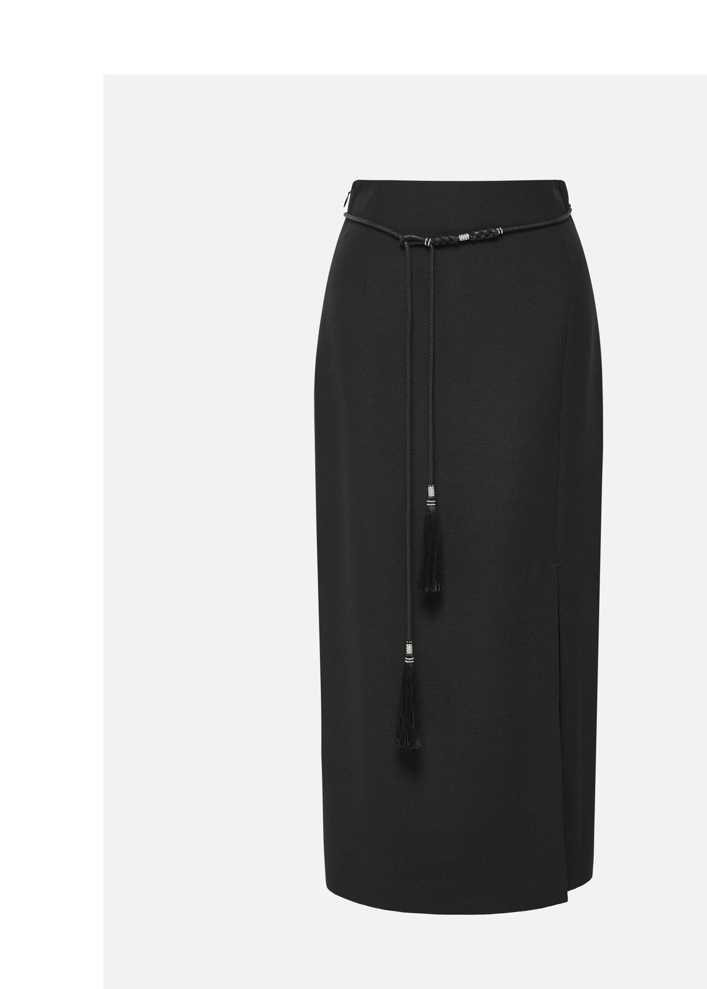 High-Waisted Maxi Skirt | Black