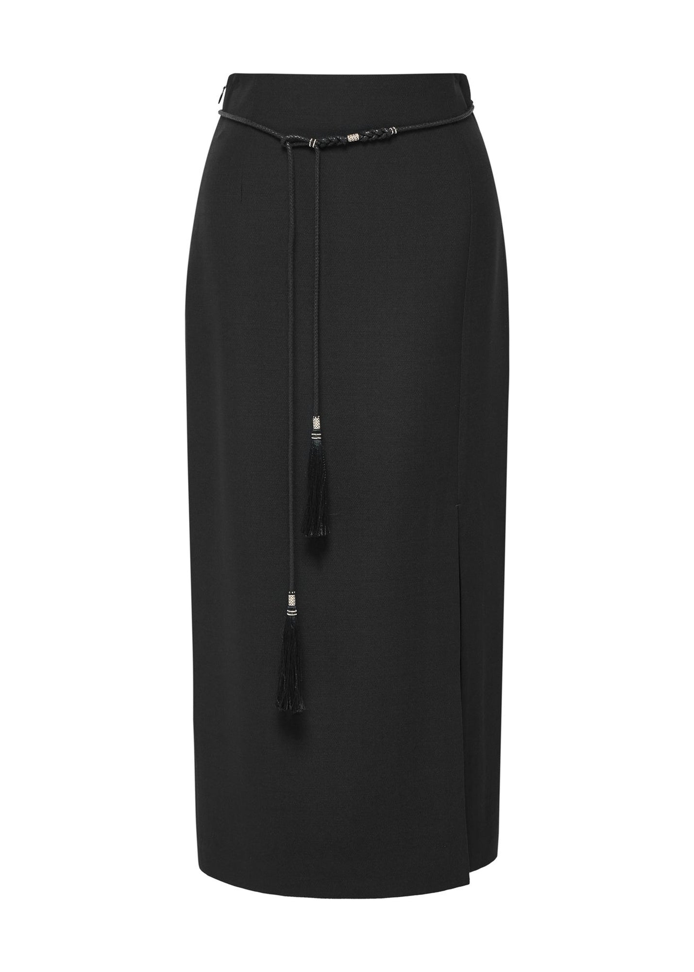 High-Waisted Maxi Skirt | Black