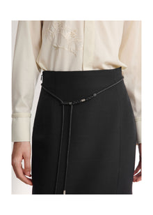 High-Waisted Maxi Skirt | Black