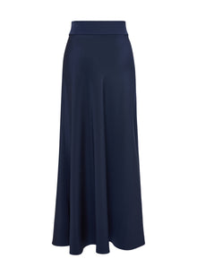 High-Waisted Maxi Skirt | Navy