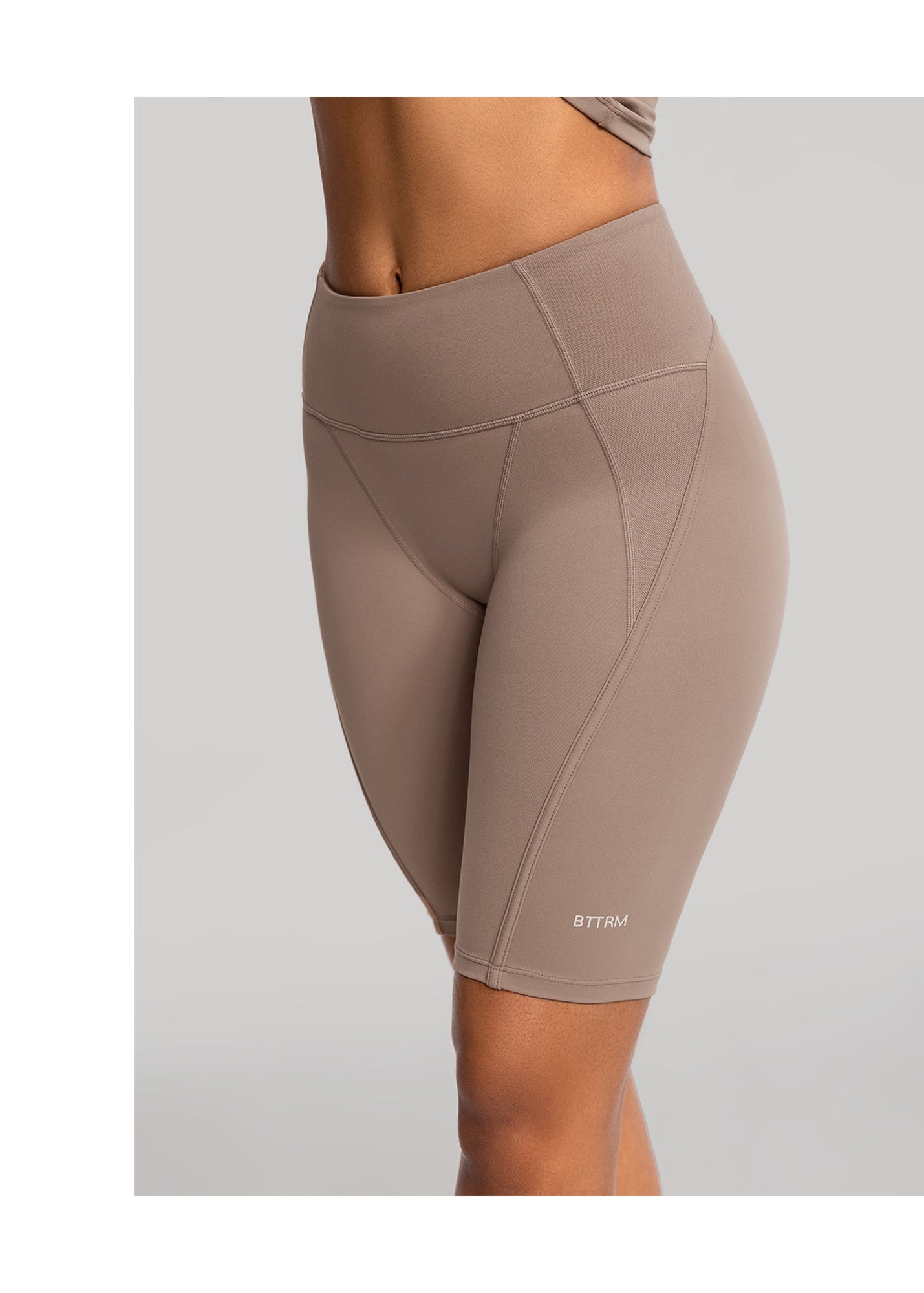 High-Waisted Performance Biker Shorts | Cocoa