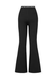 High-Waisted Wide-Leg Trouser | Black