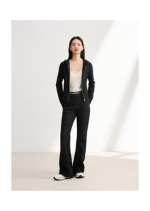 High-Waisted Wide-Leg Trouser | Black