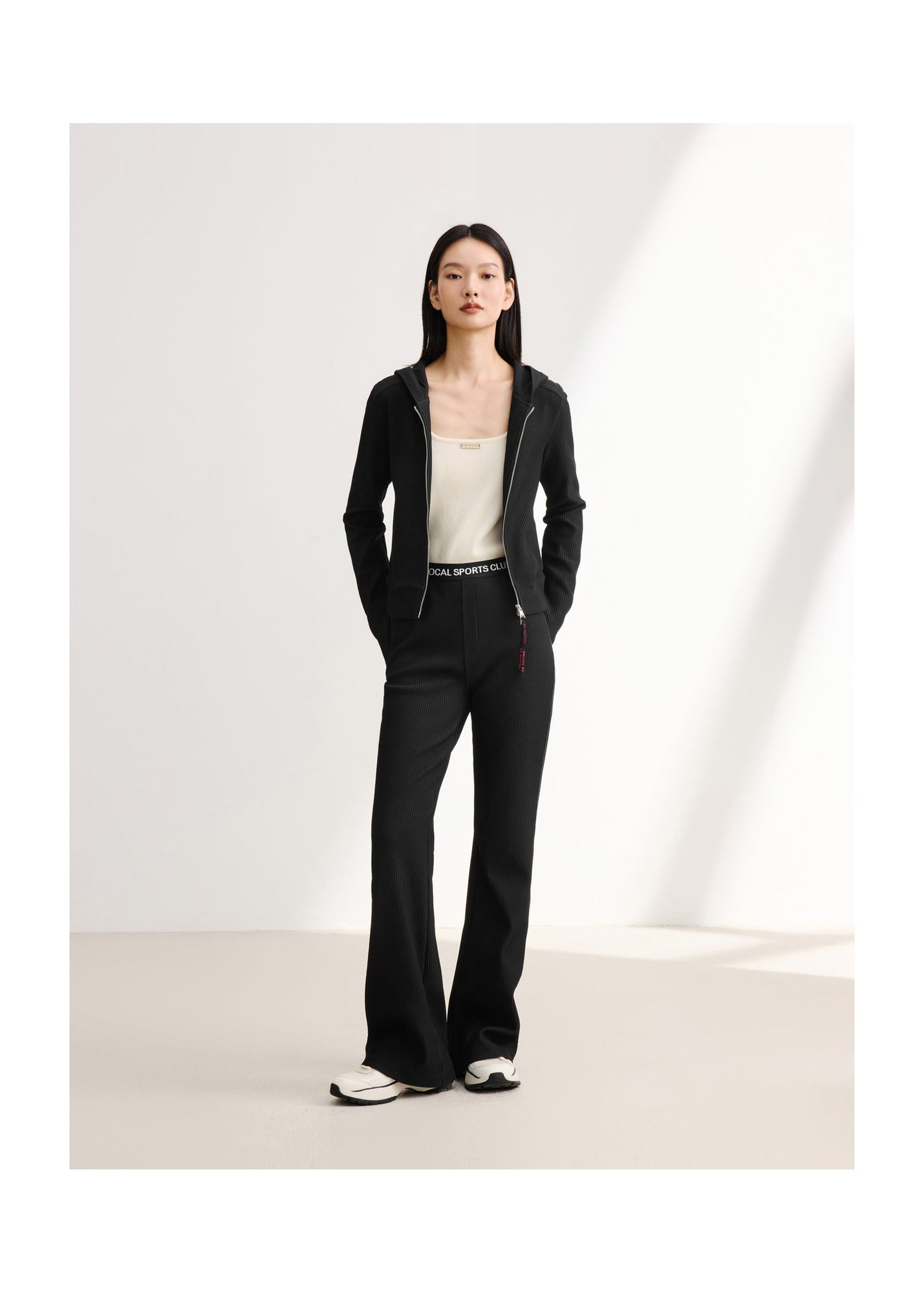 High-Waisted Wide-Leg Trouser | Black