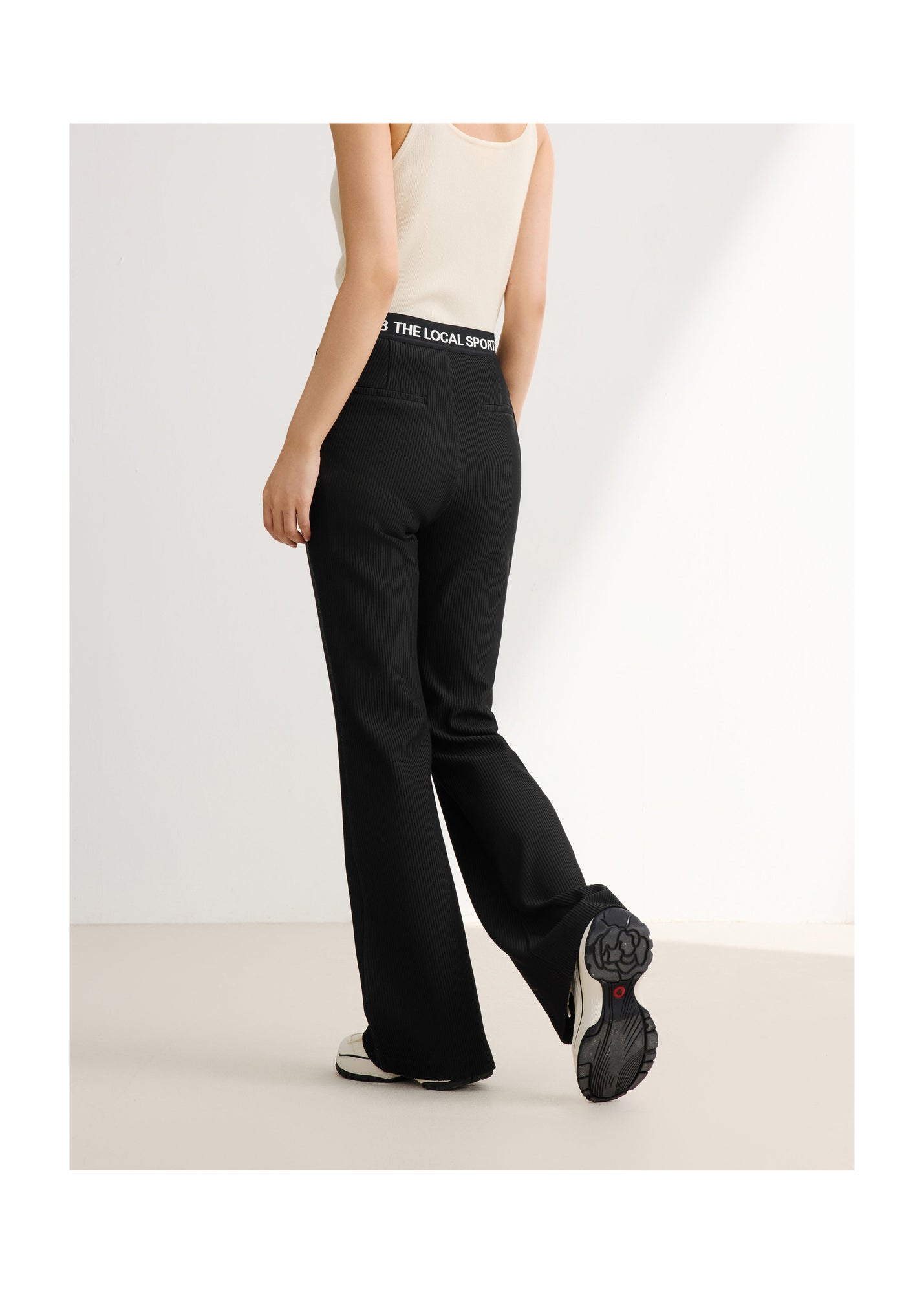 High-Waisted Wide-Leg Trouser | Black