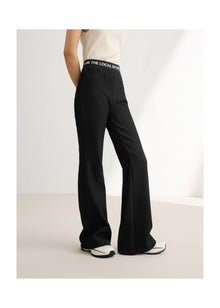 High-Waisted Wide-Leg Trouser | Black