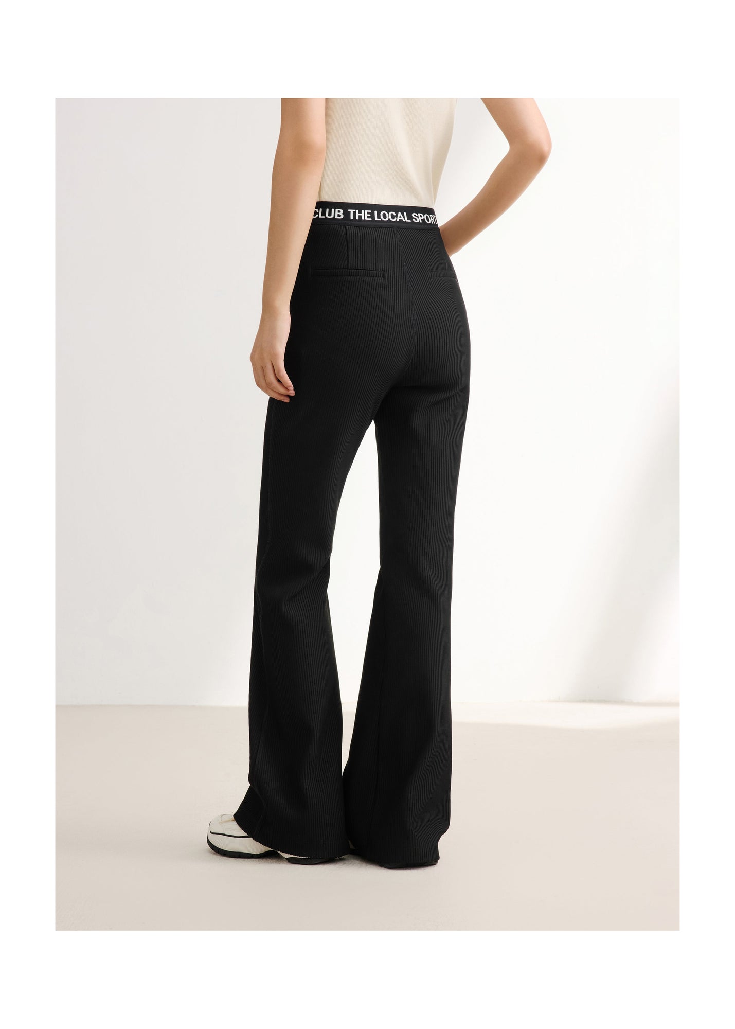 High-Waisted Wide-Leg Trouser | Black