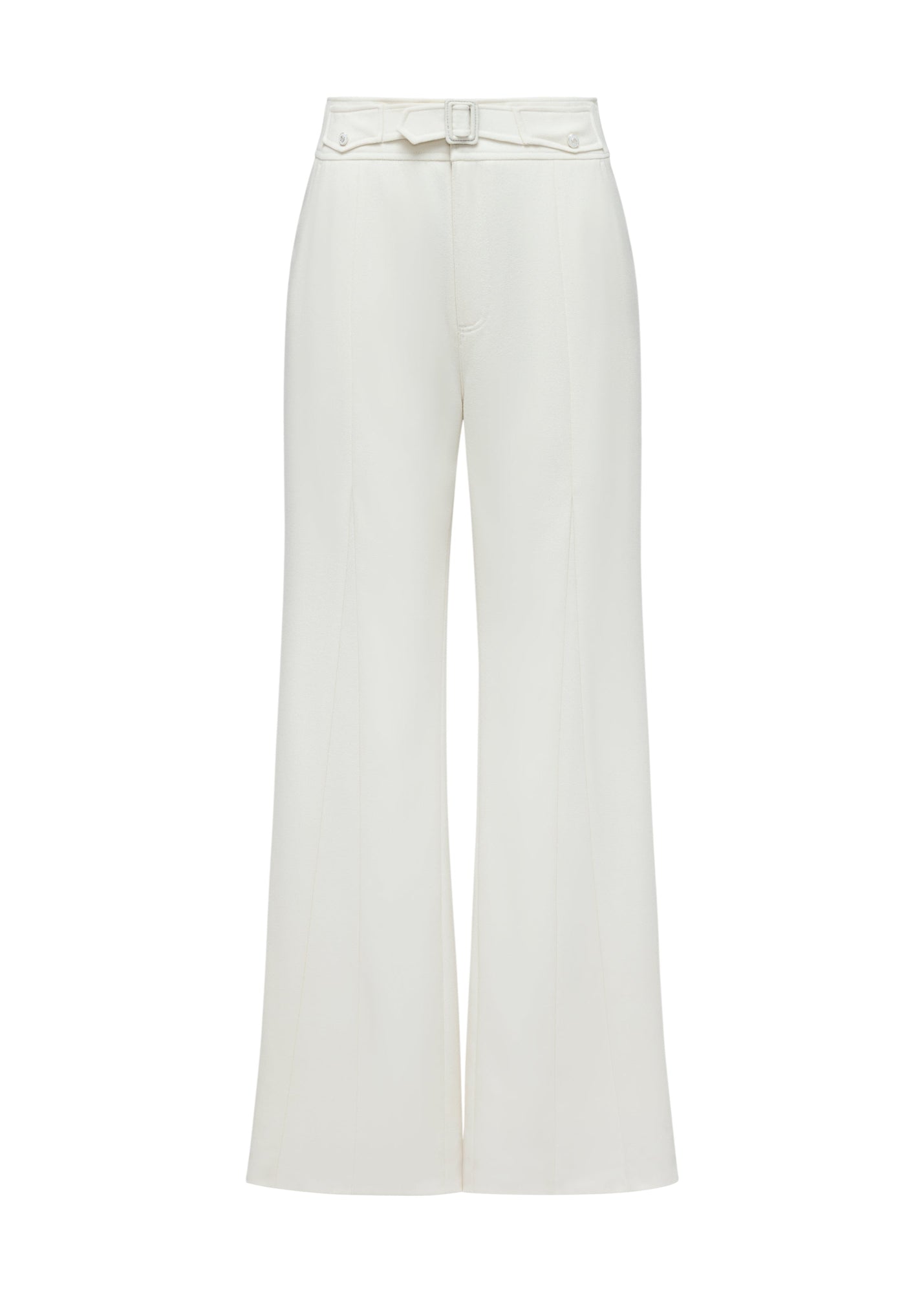 High-Waisted Wide-Leg Trouser | White