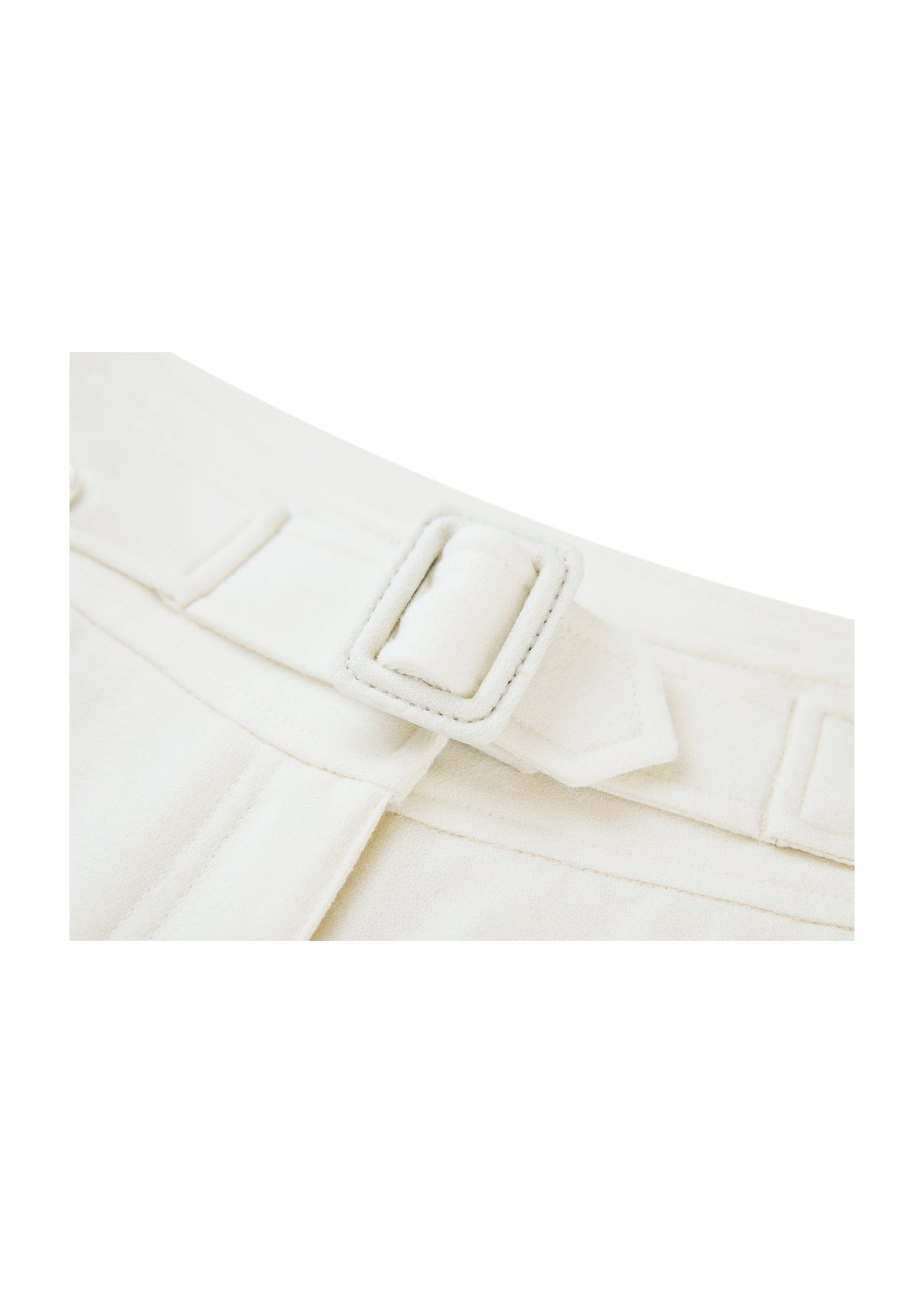 High-Waisted Wide-Leg Trouser | White