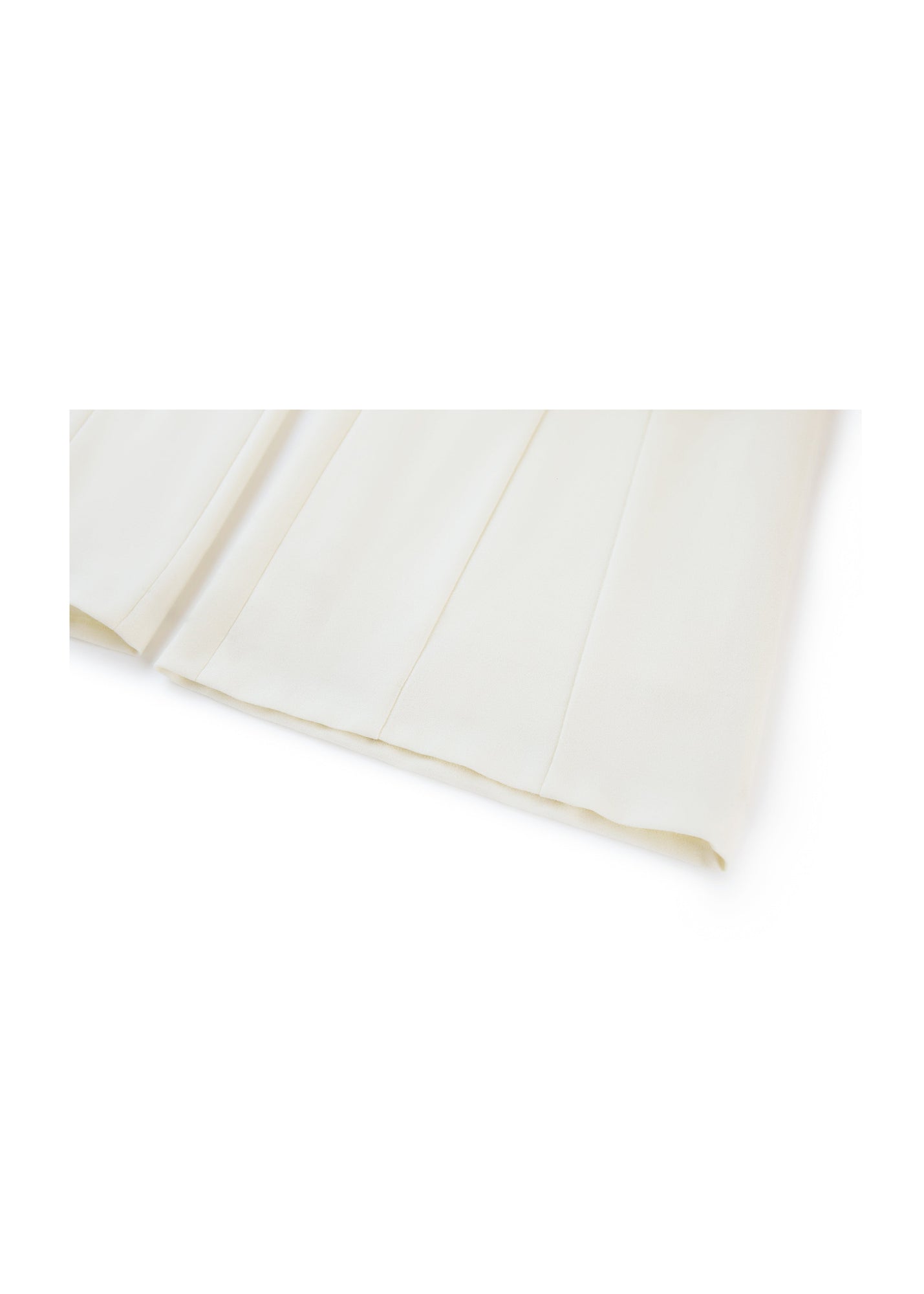 High-Waisted Wide-Leg Trouser | White
