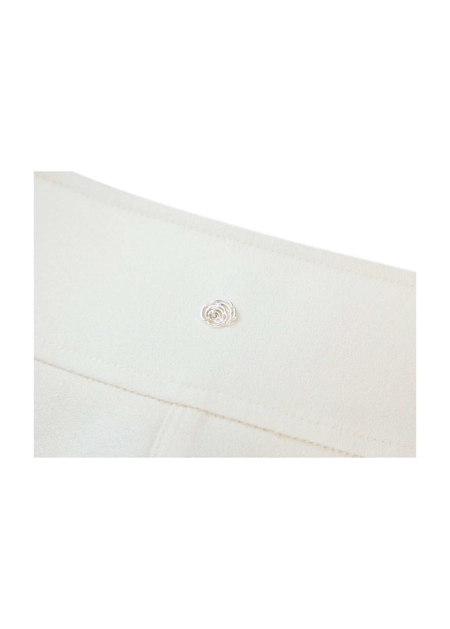 High-Waisted Wide-Leg Trouser | White