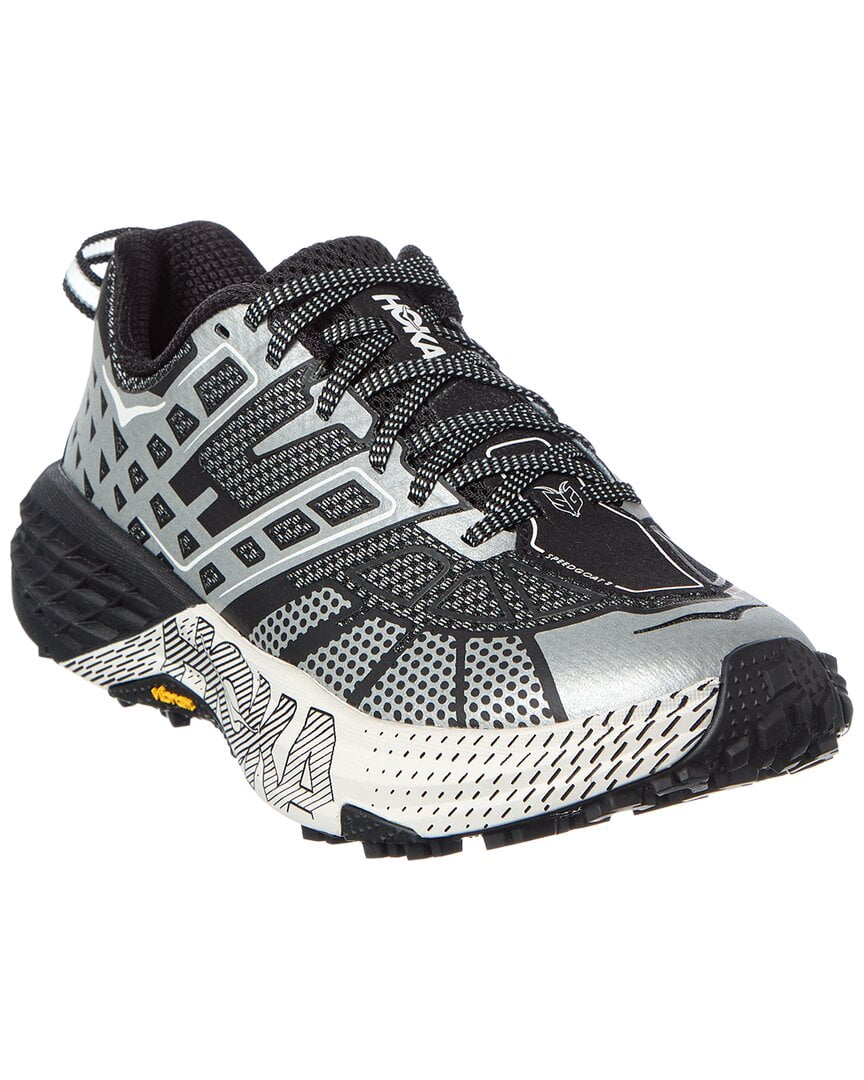 Hoka | Womens | U Speed 2 TS Leather & Canvas Sneaker | Black