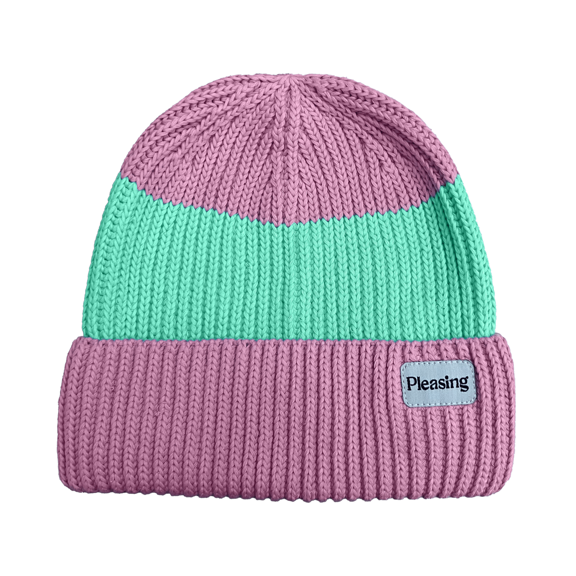 The Pleasing Striped Beanie | Lilac & Mint