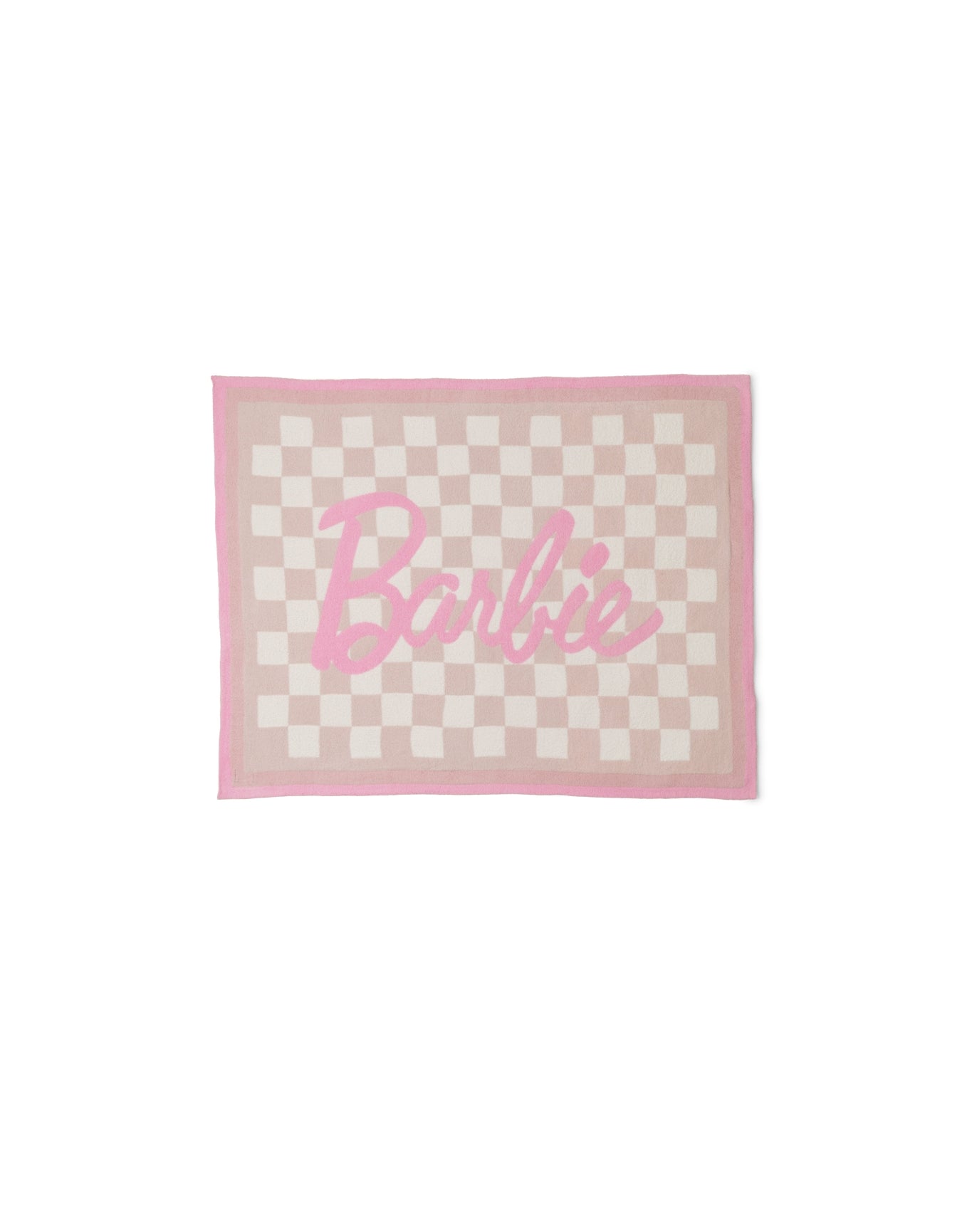 Home | Cozychic Barbie Checkered Throw 54"X72" | Barbie Pink Multi