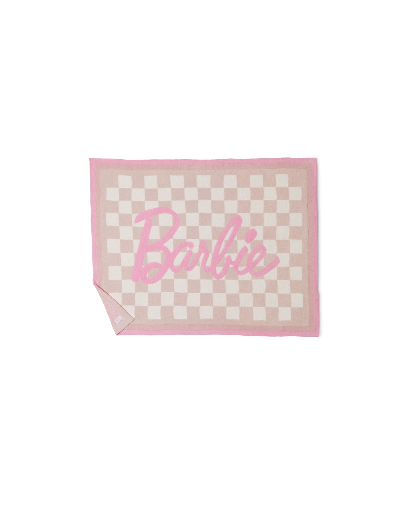 Home | Cozychic Barbie Checkered Throw 54"X72" | Barbie Pink Multi