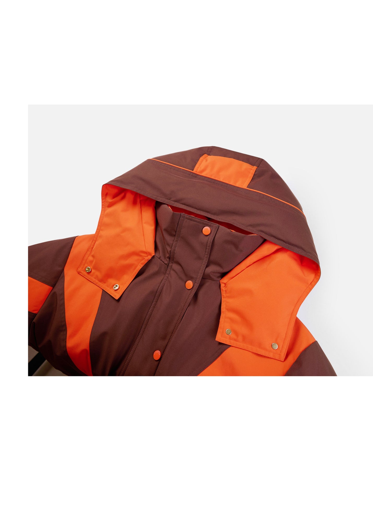 Hooded Jacket | Orange/Brown