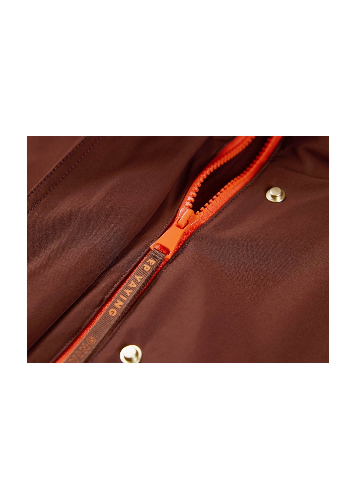 Hooded Jacket | Orange/Brown
