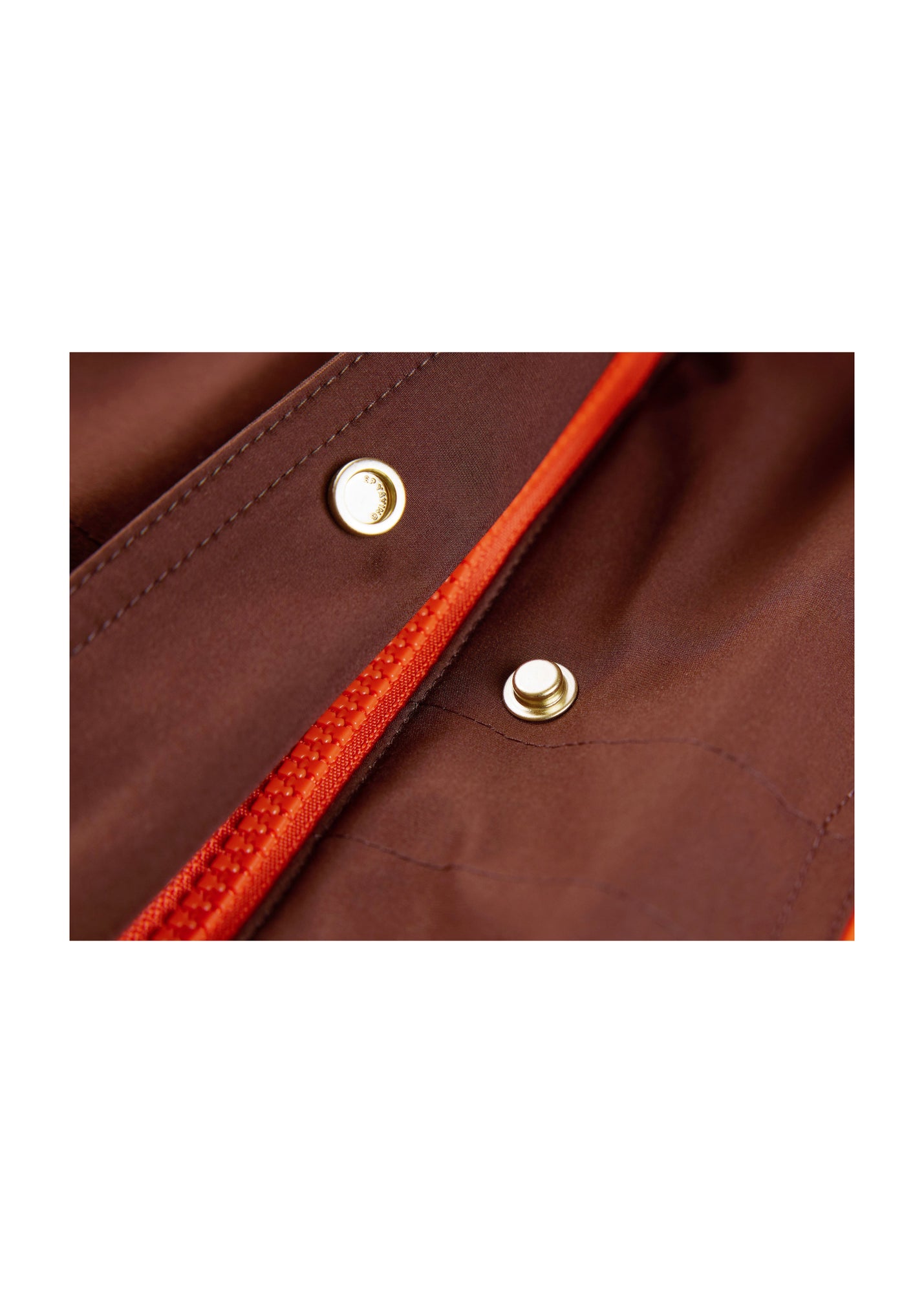 Hooded Jacket | Orange/Brown