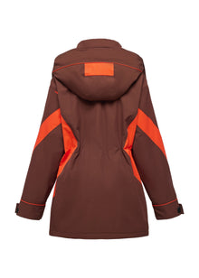 Hooded Jacket | Orange/Brown