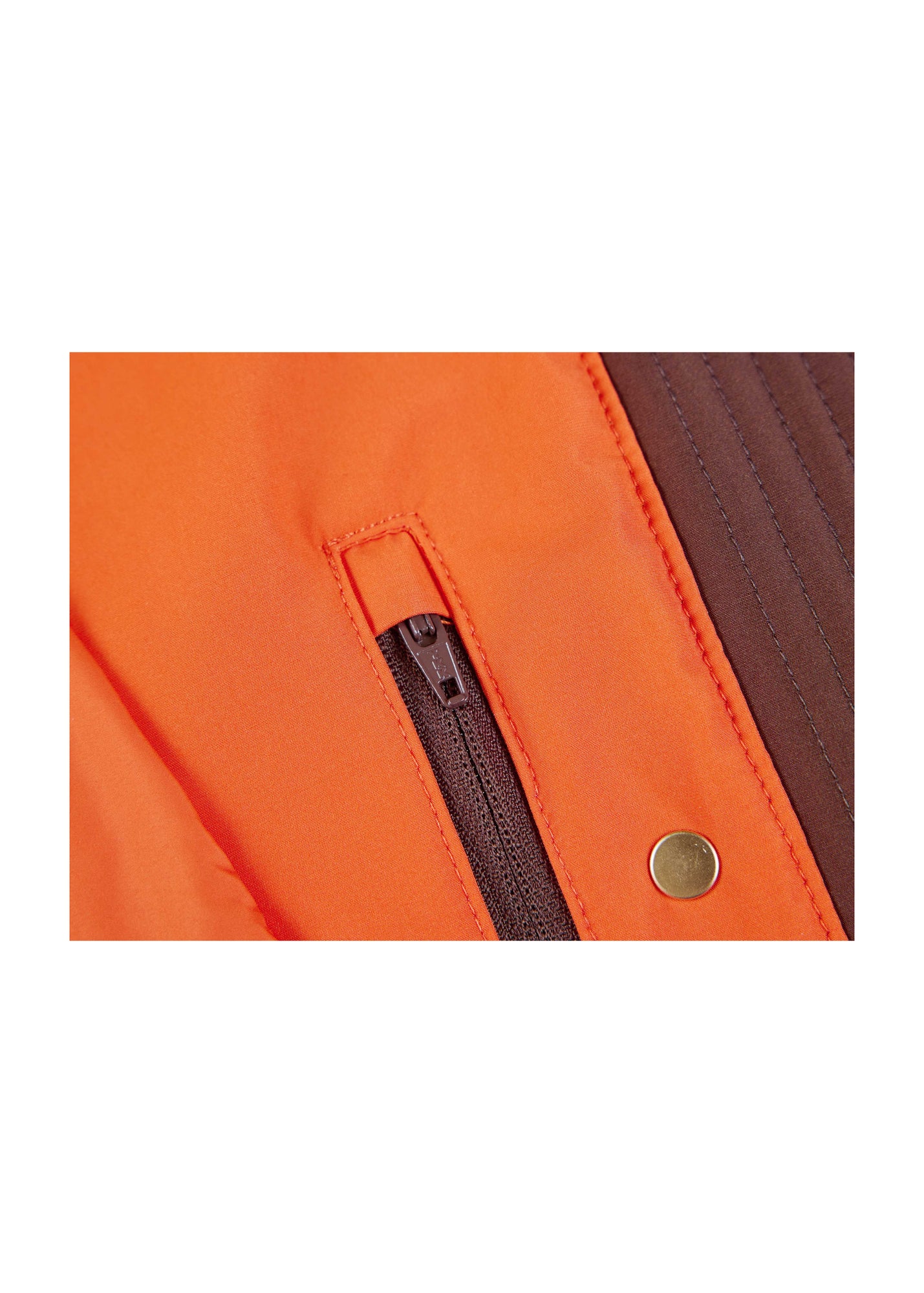 Hooded Jacket | Orange/Brown